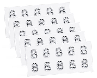 Rhinestone Number Stickers – Self Adhesive Crystal Bling Numbers (0–9) - 50 PCS