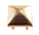 Gold Pyramid Square Nailhead Studs