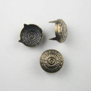 Copper Roman Nailhead Studs - 9mm - 100 Pieces