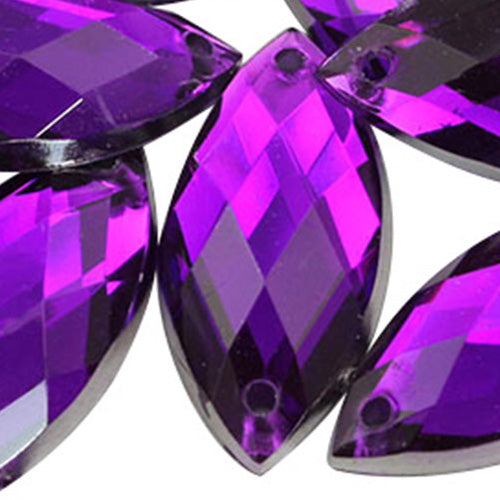 purple amethyst navette marquise horse eye flat back sew on sewing beads craft gems plastic rhinestones acrylic gemstones jewels with holes for clothing embellishments costume making cosplay diy garment prop making dress jewels for fabric crystals allstarco