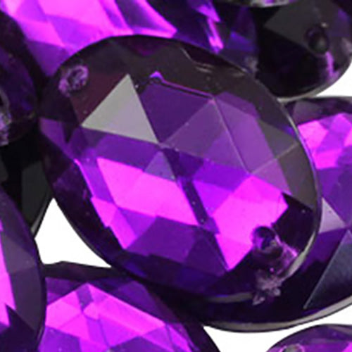 purple amethyst oval flat back sew on sewing beads craft gems plastic rhinestones acrylic gemstones jewels with holes for clothing embellishments costume making cosplay diy garment prop making dress jewels for fabric crystals allstarco