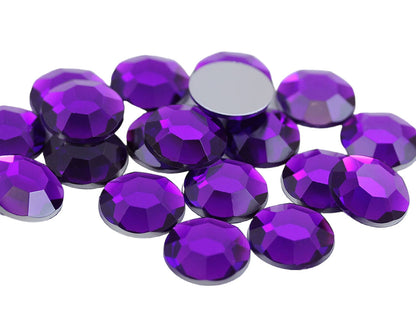 purple amethyst round circle flat back acrylic gems plastic rhinestones for craft gemstones body jewels face skin cabochons embellishments cosplay prop making jewelry making party diy crafts costume making scrapbooking high quality allstarco décor stones larp events film making card making crafting school kids fun creative