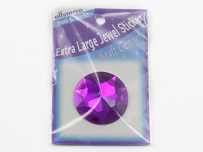 purple amerthyst extra large stick on round gems plastic sticky jewels self adhesive circle rhinestones big gemstones huge stones acrylic cabochons for cosplay prop making steven universe diy craft furniture embellishments display merchandising windows décor walls theater decoration film making lead free with glue peel and stick stickon allstarco