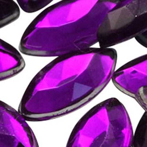 purple amethyst navette flat back acrylic gems plastic marquise horse eye rhinestones for craft gemstones body jewels face skin cabochons embellishments cosplay prop making jewelry making party diy crafts costume making scrapbooking high quality allstarco décor stones larp events film making