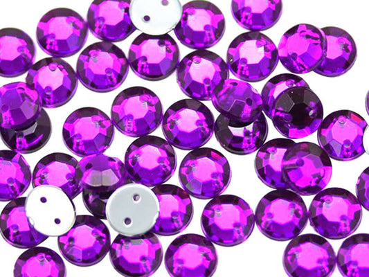 purple amethyst sew on rhinestones flat back acrylic gems jewels gemstones sewing embellishments garment making diy craft costume making