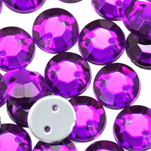 purple amethyst sew on rhinestones flat back acrylic gems jewels gemstones sewing embellishments garment making diy craft costume making