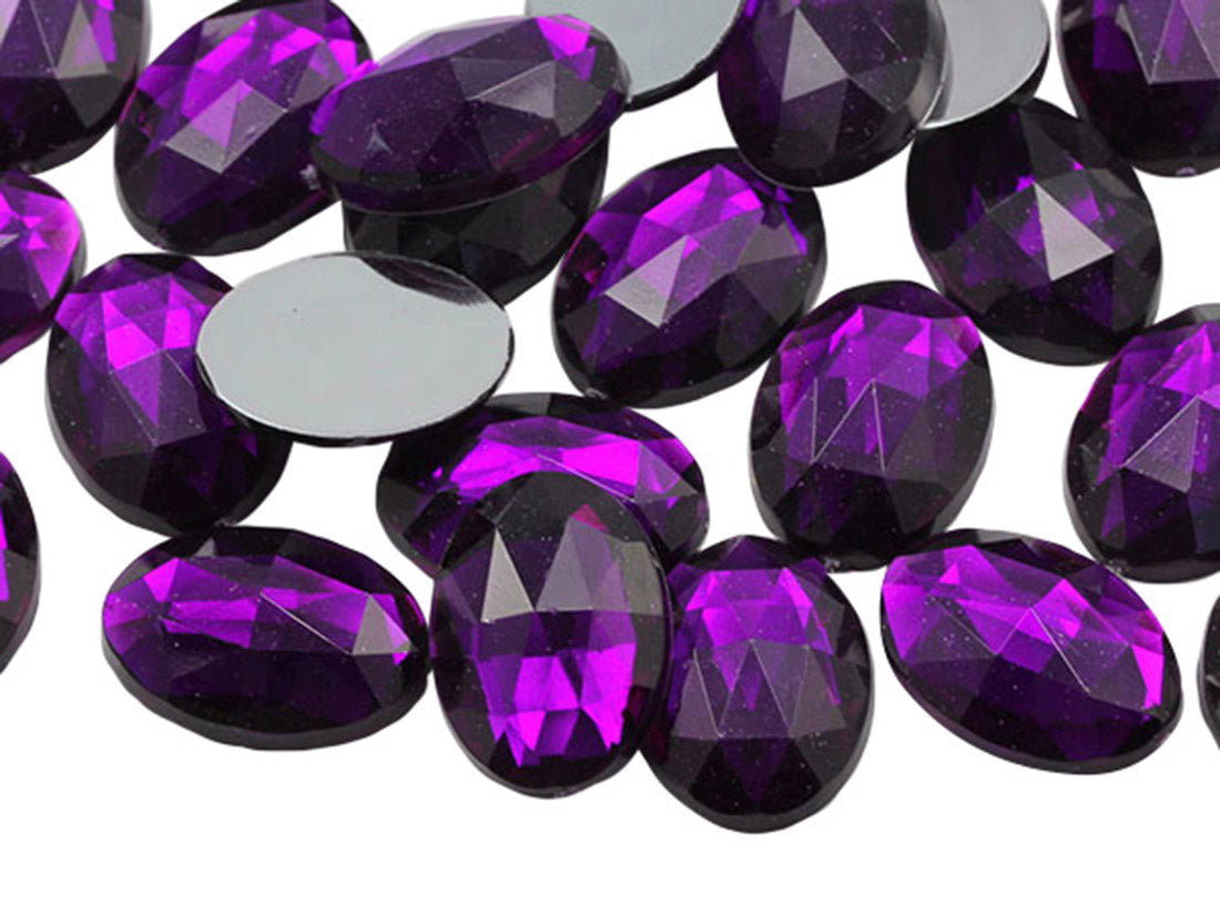 purple amethyst oval flat back acrylic gems plastic rhinestones for craft gemstones body jewels face skin cabochons embellishments cosplay prop making jewelry making party diy crafts costume making scrapbooking high quality allstarco décor stones larp events film making card making crafting school kids fun creative