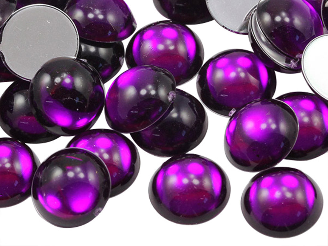 purple amethyst round circle cabochon pearls flat back acrylic gems plastic rhinestones for craft gemstones body jewels face skin cabochons embellishments cosplay prop making jewelry making party diy crafts costume making scrapbooking high quality allstarco décor stones larp events film making card making crafting school kids fun creative