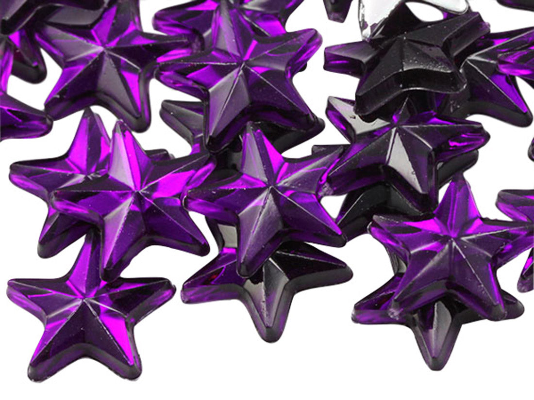 purple amethyst star flat back acrylic gems plastic rhinestones for craft gemstones body jewels face skin cabochons embellishments cosplay prop making jewelry making party diy crafts costume making scrapbooking high quality allstarco décor stones larp events film making