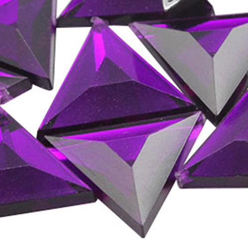 purple amethyst triangle flat back acrylic gems plastic rhinestones for craft gemstones body jewels face skin cabochons embellishments cosplay prop making jewelry making party diy crafts costume making scrapbooking high quality allstarco décor stones larp events film making