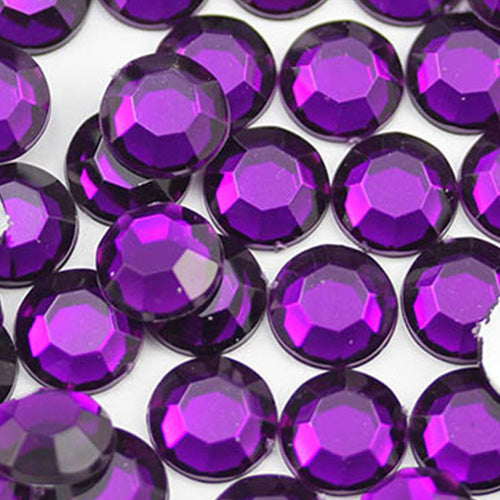 purple amethyst round circle flat back acrylic gems plastic rhinestones for craft gemstones body jewels face skin cabochons embellishments cosplay prop making jewelry making party diy crafts costume making scrapbooking high quality allstarco décor stones larp events film making card making crafting school kids fun creative