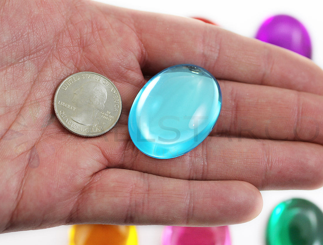 blue aqua aquamarine extra large huge big jumbo oval cabochon pearls flat back acrylic gems plastic rhinestones for craft gemstones body jewels face skin cabochons embellishments cosplay prop making jewelry making party diy crafts costume making scrapbooking high quality allstarco décor stones larp events film making card making crafting school kids fun creative