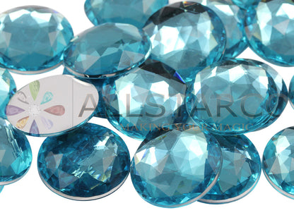 blue aqua aquamarine round circle flat back acrylic gems plastic rhinestones for craft gemstones body jewels face skin cabochons embellishments cosplay prop making jewelry making party diy crafts costume making scrapbooking high quality allstarco décor stones larp events film making card making crafting school kids fun creative crafting bling bedazzler bling phone cases laptop costume making garment