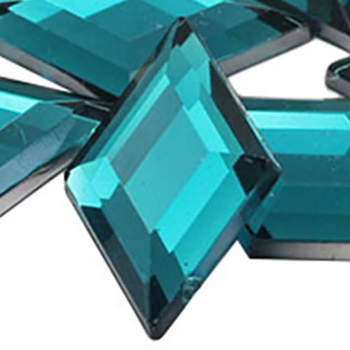 blue aqua aquamarine diamond flat back acrylic gems plastic rhombus rhinestones for craft gemstones body jewels face skin cabochons embellishments cosplay prop making jewelry making party diy crafts costume making scrapbooking high quality allstarco décor stones larp events film making