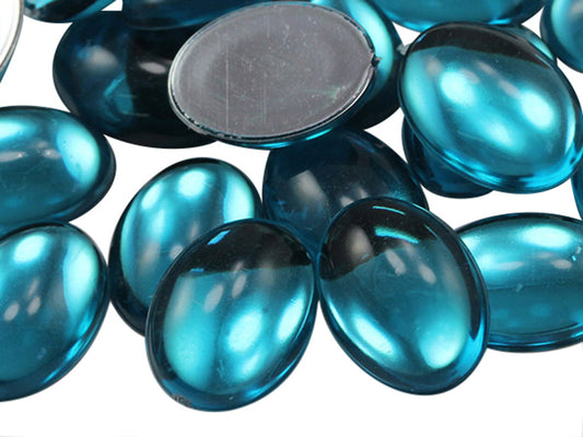 blue aqua aquamarine oval cabochon pearls flat back acrylic gems plastic rhinestones for craft gemstones body jewels face skin cabochons embellishments cosplay prop making jewelry making party diy crafts costume making scrapbooking high quality allstarco décor stones larp events film making card making crafting school kids fun creative