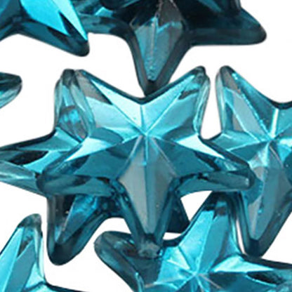 blue aquamarine aqua star flat back acrylic gems plastic rhinestones for craft gemstones body jewels face skin cabochons embellishments cosplay prop making jewelry making party diy crafts costume making scrapbooking high quality allstarco décor stones larp events film making