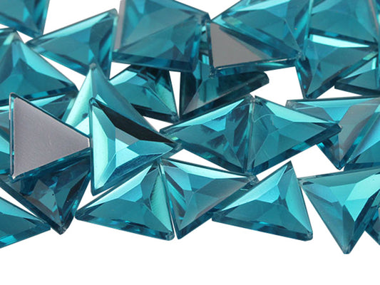 blue aqua aquamarine triangle flat back acrylic gems plastic rhinestones for craft gemstones body jewels face skin cabochons embellishments cosplay prop making jewelry making party diy crafts costume making scrapbooking high quality allstarco décor stones larp events film making