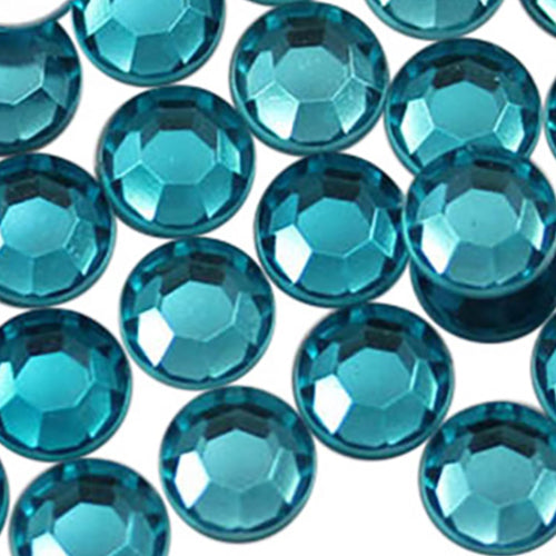 blue aqua aquamarine round circle flat back acrylic gems plastic rhinestones for craft gemstones body jewels face skin cabochons embellishments cosplay prop making jewelry making party diy crafts costume making scrapbooking high quality allstarco décor stones larp events film making card making crafting school kids fun creative