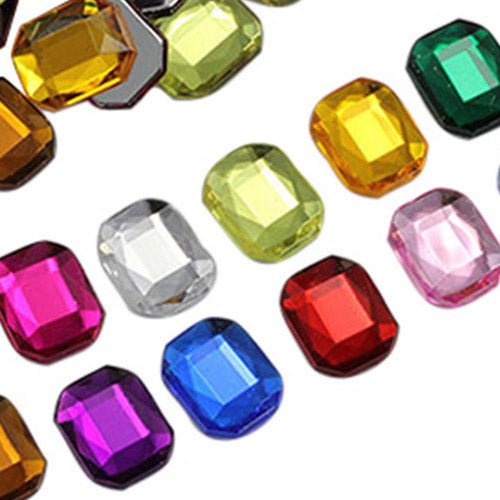 assorted colors multipack multicolor mix octagon flat back acrylic gems plastic rhinestones for craft gemstones body jewels face skin cabochons embellishments cosplay prop making jewelry making party diy crafts costume making scrapbooking high quality allstarco décor stones larp events film making card making crafting school kids fun creative