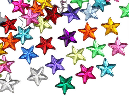 assorted colors multipack multicolor star flat back acrylic gems plastic rhinestones for craft gemstones body jewels face skin cabochons embellishments cosplay prop making jewelry making party diy crafts costume making scrapbooking high quality allstarco décor stones larp events film making