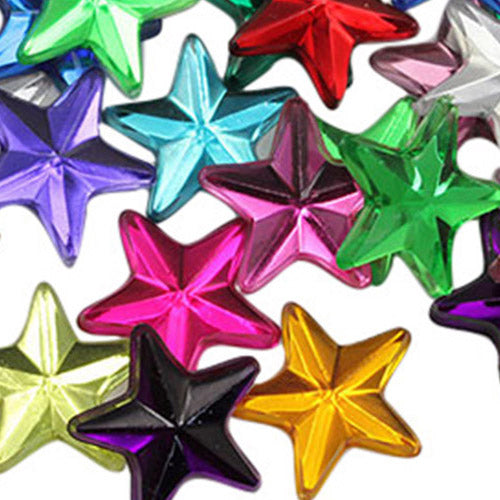 assorted colors multipack multicolor mix star flat back acrylic gems plastic rhinestones for craft gemstones body jewels face skin cabochons embellishments cosplay prop making jewelry making party diy crafts costume making scrapbooking high quality allstarco décor stones larp events film making card making crafting school kids fun creative