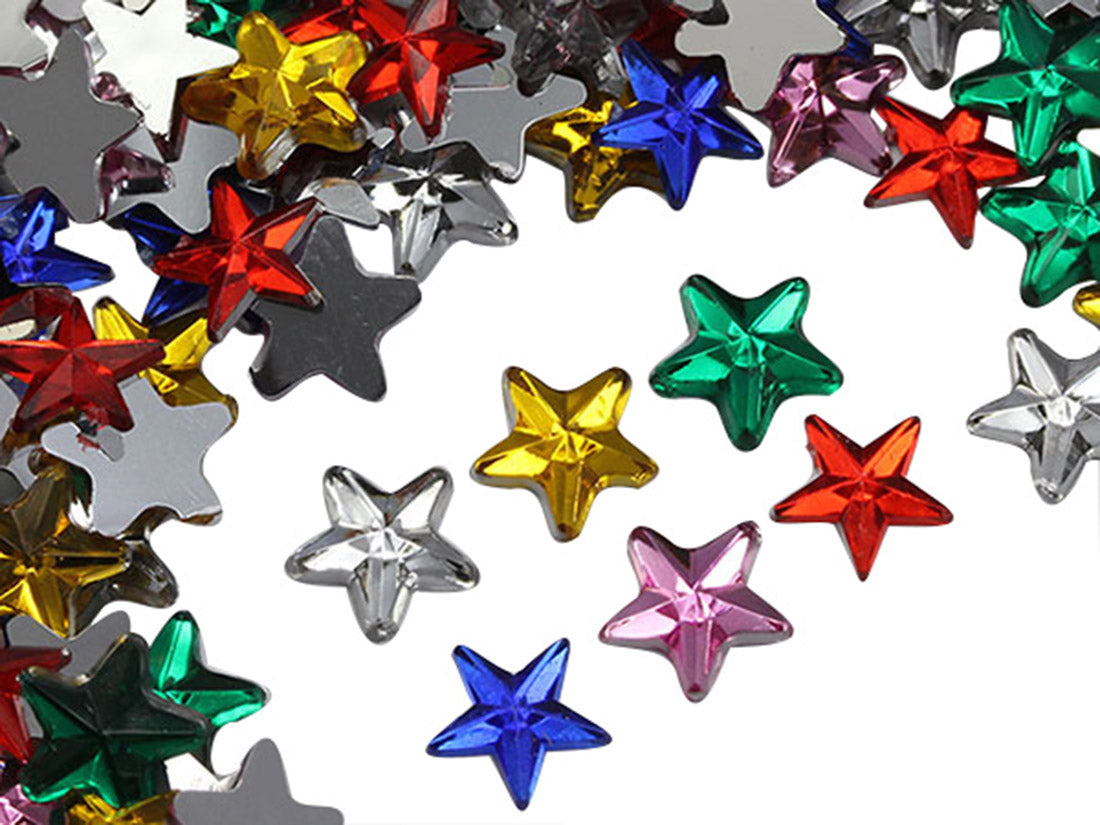 assorted colors multipack multicolor mix star flat back acrylic gems plastic rhinestones for craft gemstones body jewels face skin cabochons embellishments cosplay prop making jewelry making party diy crafts costume making scrapbooking high quality allstarco décor stones larp events film making card making crafting school kids fun creative