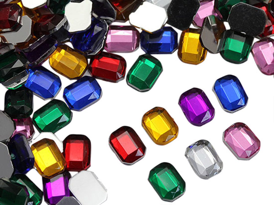 assorted colors multipack multicolor mix octagon flat back acrylic gems plastic rhinestones for craft gemstones body jewels face skin cabochons embellishments cosplay prop making jewelry making party diy crafts costume making scrapbooking high quality allstarco décor stones larp events film making card making crafting school kids fun creative