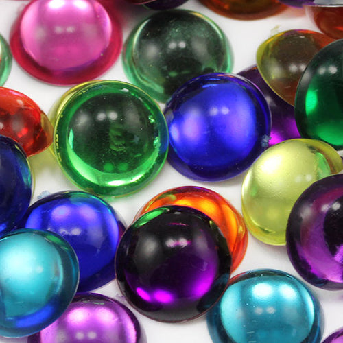 assorted colors multipack multicolor round circle cabochon pearls flat back acrylic gems plastic rhinestones for craft gemstones body jewels face skin cabochons embellishments cosplay prop making jewelry making party diy crafts costume making scrapbooking high quality allstarco décor stones larp events film making card making crafting school kids fun creative