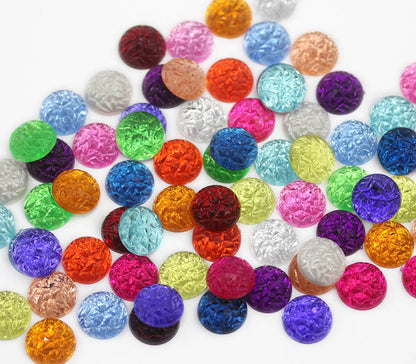 assorted colors multipack multicolor mix baroque broken round circle cabochons flat back acrylic gems plastic rhinestones for craft gemstones body jewels face skin cabochons embellishments cosplay prop making jewelry making party diy crafts costume making scrapbooking high quality allstarco décor stones larp events film making card making crafting school kids fun creative