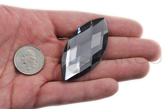 black diamond gray extra large big huge jumbo navette flat back acrylic gems plastic marquise horse eye rhinestones for craft gemstones body jewels face skin cabochons embellishments cosplay prop making jewelry making party diy crafts costume making scrapbooking high quality allstarco décor stones larp events film making