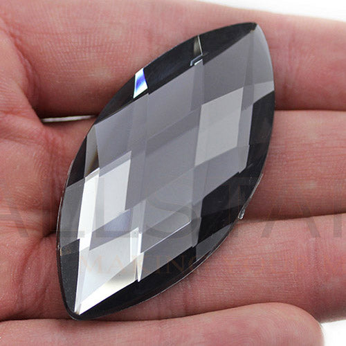 black diamond gray extra large big huge jumbo navette flat back acrylic gems plastic marquise horse eye rhinestones for craft gemstones body jewels face skin cabochons embellishments cosplay prop making jewelry making party diy crafts costume making scrapbooking high quality allstarco décor stones larp events film making