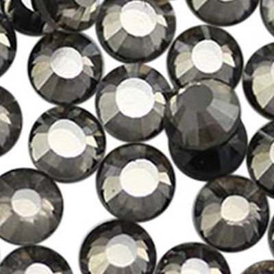 grey black diamond hotfix rhinestones heat set glass gems iron on nail art jewels garment embellishments hot glue décor gems hot fix stones for diy crafts clothing design allstarco