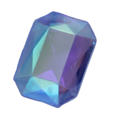 Light Blue AB Acrylic Octagon Shaped Diamonds - 13x18mm - 100 Pieces