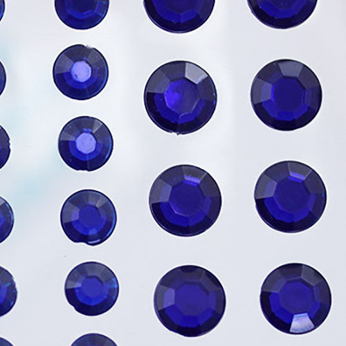 blue sapphire navy 3 sizes 4mm 6mm 8mm round sticky rhinestones stick on gems self adhesive jewels lead free  face stones party cosplay face gemstones rhinestones card making invitations body jewels skin phone craft embellishments with glue sparkle crafting scrapbooking diy peel and stick halloween birthday wedding shinny allstarco plastic sticky back jewels stickon stick-on rave jewels diy flat back