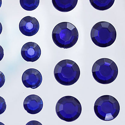 blue sapphire navy 3 sizes 4mm 6mm 8mm round sticky rhinestones stick on gems self adhesive jewels lead free  face stones party cosplay face gemstones rhinestones card making invitations body jewels skin phone craft embellishments with glue sparkle crafting scrapbooking diy peel and stick halloween birthday wedding shinny allstarco plastic sticky back jewels stickon stick-on rave jewels diy flat back