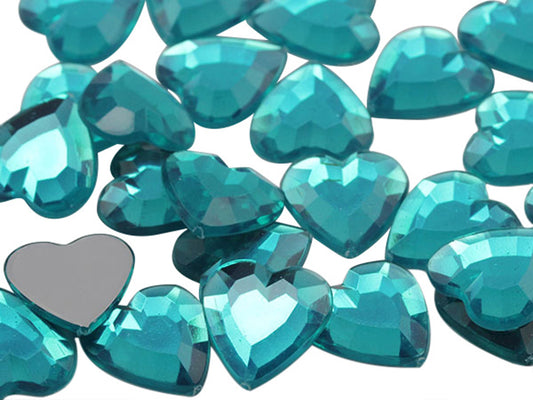 blue zircon heart flat back acrylic gems valentine's day love gift girlfriend boyfriend mom dad family plastic rhinestones for craft gemstones body jewels face skin cabochons embellishments cosplay prop making jewelry making party diy crafts costume making scrapbooking high quality allstarco décor stones larp events film making