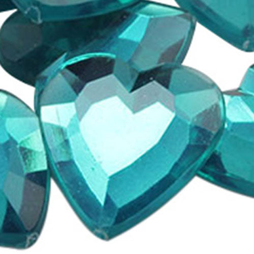 blue zircon heart flat back acrylic gems valentine's day love gift girlfriend boyfriend mom dad family plastic rhinestones for craft gemstones body jewels face skin cabochons embellishments cosplay prop making jewelry making party diy crafts costume making scrapbooking high quality allstarco décor stones larp events film making