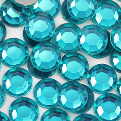 blue zircon round circle flat back acrylic gems plastic rhinestones for craft gemstones body jewels face skin cabochons embellishments cosplay prop making jewelry making party diy crafts costume making scrapbooking high quality allstarco décor stones larp events film making card making crafting school kids fun creative