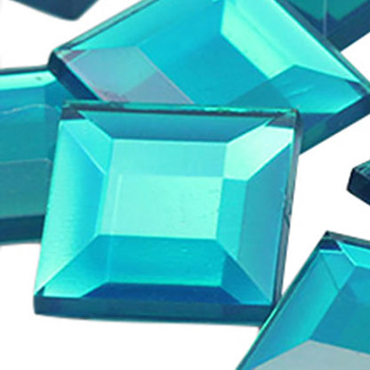 blue zircon square flat back acrylic gems plastic rhinestones for craft gemstones body jewels face skin cabochons embellishments cosplay prop making jewelry making party diy crafts costume making scrapbooking high quality allstarco décor stones larp events film making