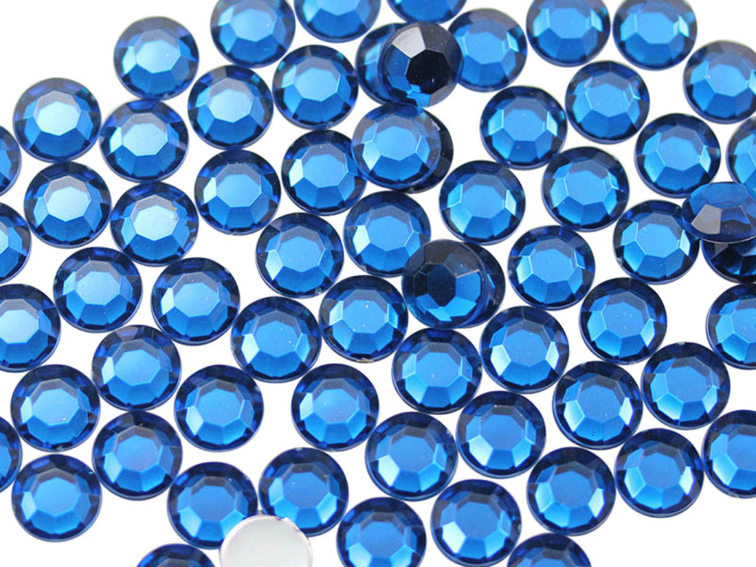 capri blue round circle flat back acrylic gems plastic rhinestones for craft gemstones body jewels face skin cabochons embellishments cosplay prop making jewelry making party diy crafts costume making scrapbooking high quality allstarco décor stones larp events film making card making crafting school kids fun creative