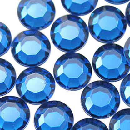 capri blue round circle flat back acrylic gems plastic rhinestones for craft gemstones body jewels face skin cabochons embellishments cosplay prop making jewelry making party diy crafts costume making scrapbooking high quality allstarco décor stones larp events film making card making crafting school kids fun creative