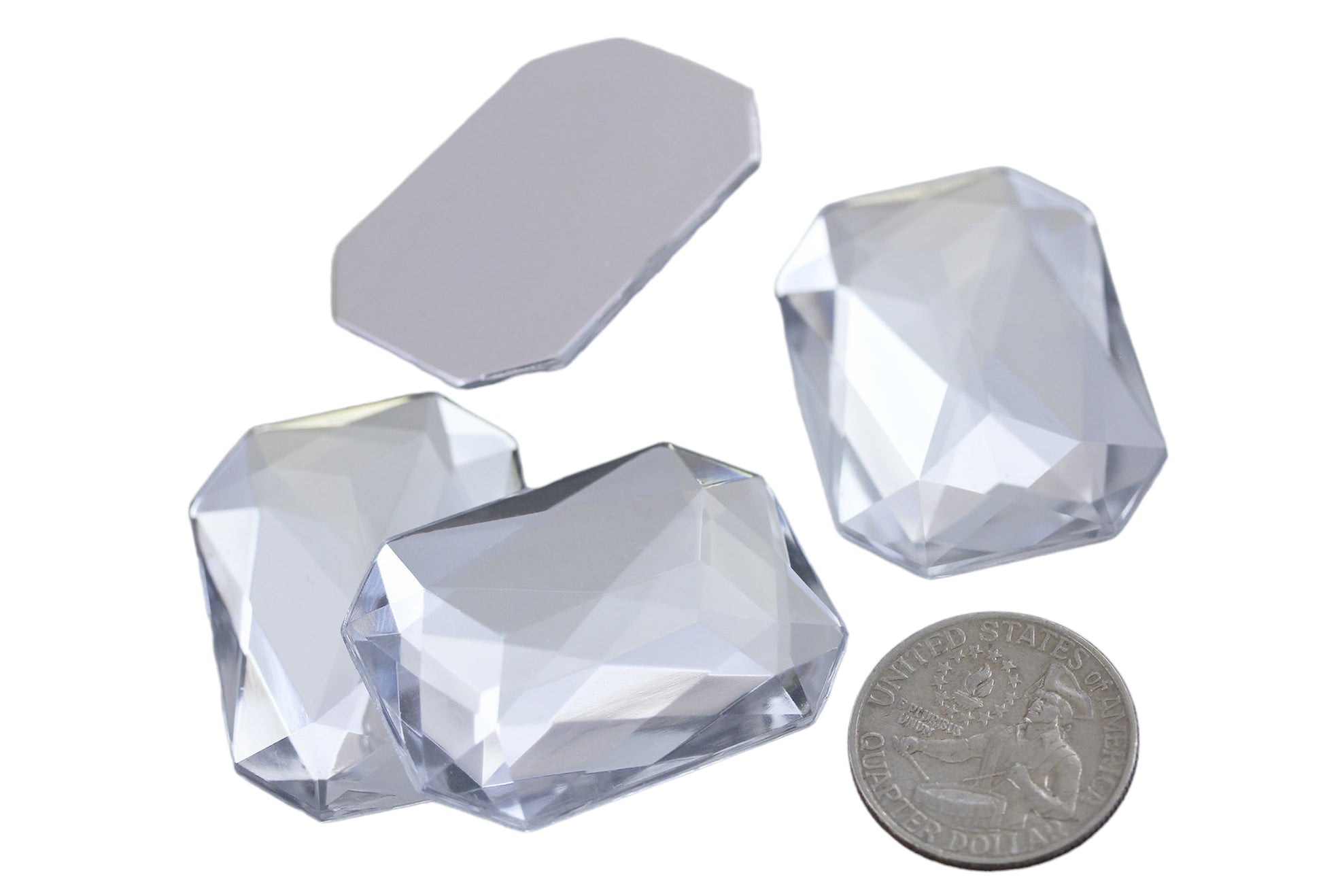 crystal clear extra large octagon flat back huge giant jumbo acrylic gems plastic rhinestones for craft gemstones body jewels face skin cabochons embellishments cosplay prop making jewelry making party diy crafts costume making scrapbooking high quality allstarco décor stones larp events film making