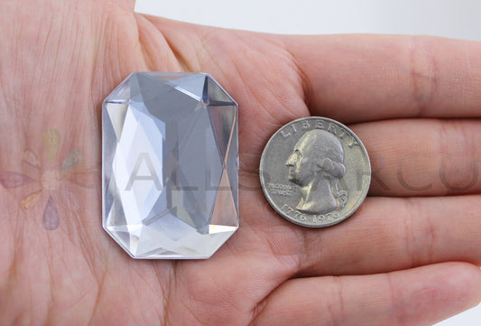 crystal clear extra large octagon flat back huge giant jumbo acrylic gems plastic rhinestones for craft gemstones body jewels face skin cabochons embellishments cosplay prop making jewelry making party diy crafts costume making scrapbooking high quality allstarco décor stones larp events film making