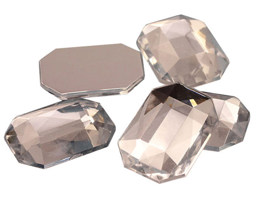 crystal clear octagon flat back acrylic gems plastic rhinestones for craft gemstones body jewels face skin cabochons embellishments cosplay prop making jewelry making party diy crafts costume making scrapbooking high quality allstarco décor stones larp events film making
