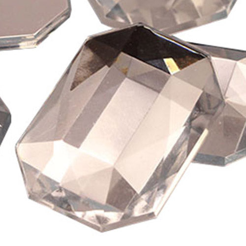 crystal clear octagon flat back acrylic gems plastic rhinestones for craft gemstones body jewels face skin cabochons embellishments cosplay prop making jewelry making party diy crafts costume making scrapbooking high quality allstarco décor stones larp events film making