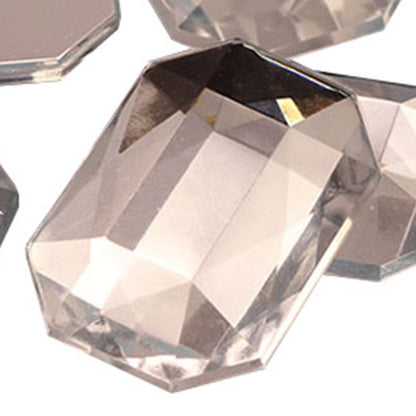 crystal clear octagon flat back acrylic gems plastic rhinestones for craft gemstones body jewels face skin cabochons embellishments cosplay prop making jewelry making party diy crafts costume making scrapbooking high quality allstarco décor stones larp events film making