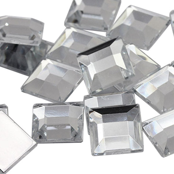 crystal clear square flat back acrylic gems plastic rhinestones for craft gemstones body jewels face skin cabochons embellishments cosplay prop making jewelry making party diy crafts costume making scrapbooking high quality allstarco décor stones larp events film making