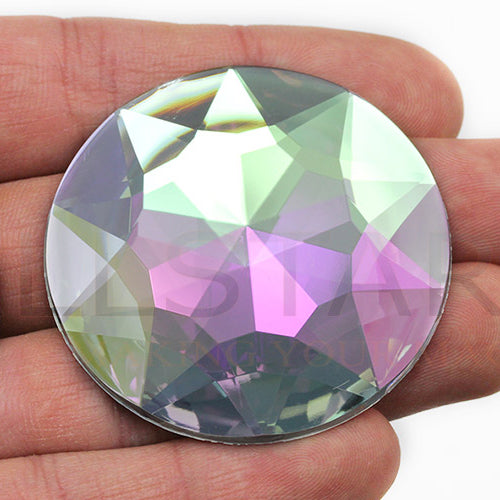 crystal ab iridescent extra large huge big jumbo round circle flat back acrylic gems plastic rhinestones for craft gemstones body jewels face skin cabochons embellishments cosplay prop making jewelry making party diy crafts costume making scrapbooking high quality allstarco décor stones larp events film making card making crafting school kids fun creative crafting bling bedazzler bling phone cases laptop costume making garment