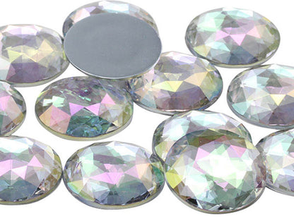 crystal ab iridescent extra large huge big jumbo round circle flat back acrylic gems plastic rhinestones for craft gemstones body jewels face skin cabochons embellishments cosplay prop making jewelry making party diy crafts costume making scrapbooking high quality allstarco décor stones larp events film making card making crafting school kids fun creative crafting bling bedazzler bling phone cases laptop costume making garment