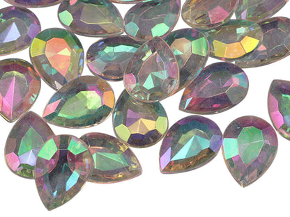 crystal clear pear teardrop acrylic diamonds wedding plastic décor gems confetti table scatter aquarium jewels stones iridescent party stones special occasions bridal showers sparkling decorations  vase fillers centerpieces dazzle accent floral arrangements point back gemstones allstarco diy crafts crafting